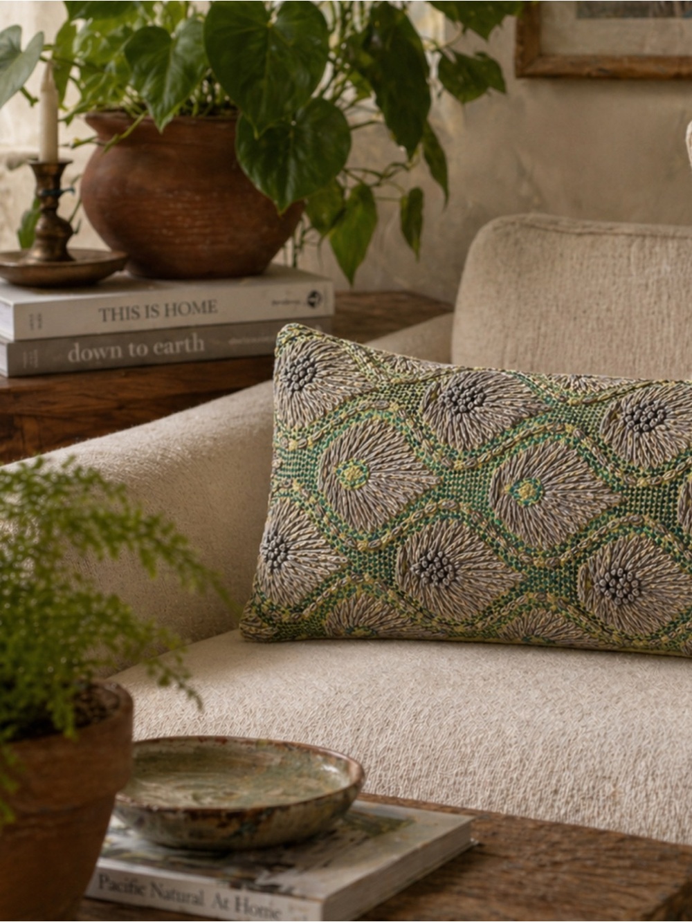 Crate & Barrel Lumbar Pillow Cover 20x13